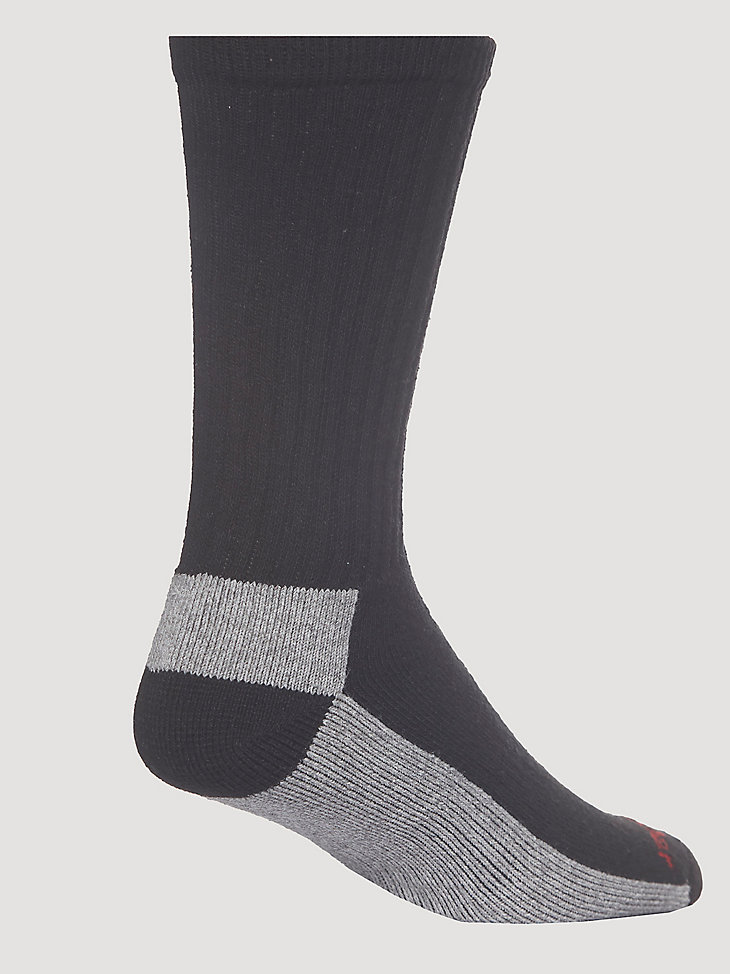 calzini riggs workwear ultra dry crew confezione da 6 neri